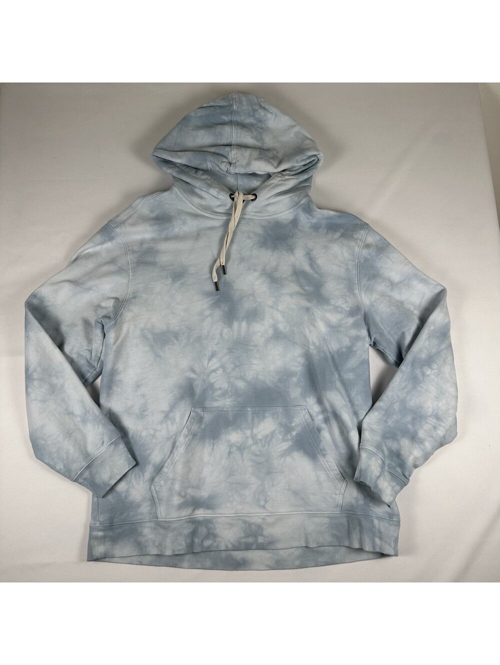 Rails Womens XL Blue Tie Dye Hoodie Organic Cotton Pullover Boho Stain